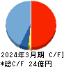 コンフィデンス・インターワークス キャッシュフロー計算書 2024年3月期