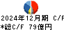 蝶理 キャッシュフロー計算書 2024年12月期